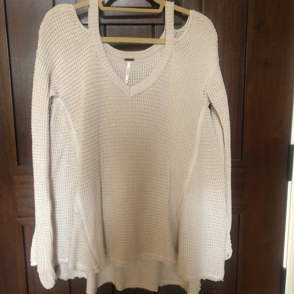 Free People waffle weave tunic top size XS NWOT